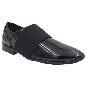 INC INTL Concepts Men Kain Slip On Tuxedo Loafers Size US 7.5M Black Patent